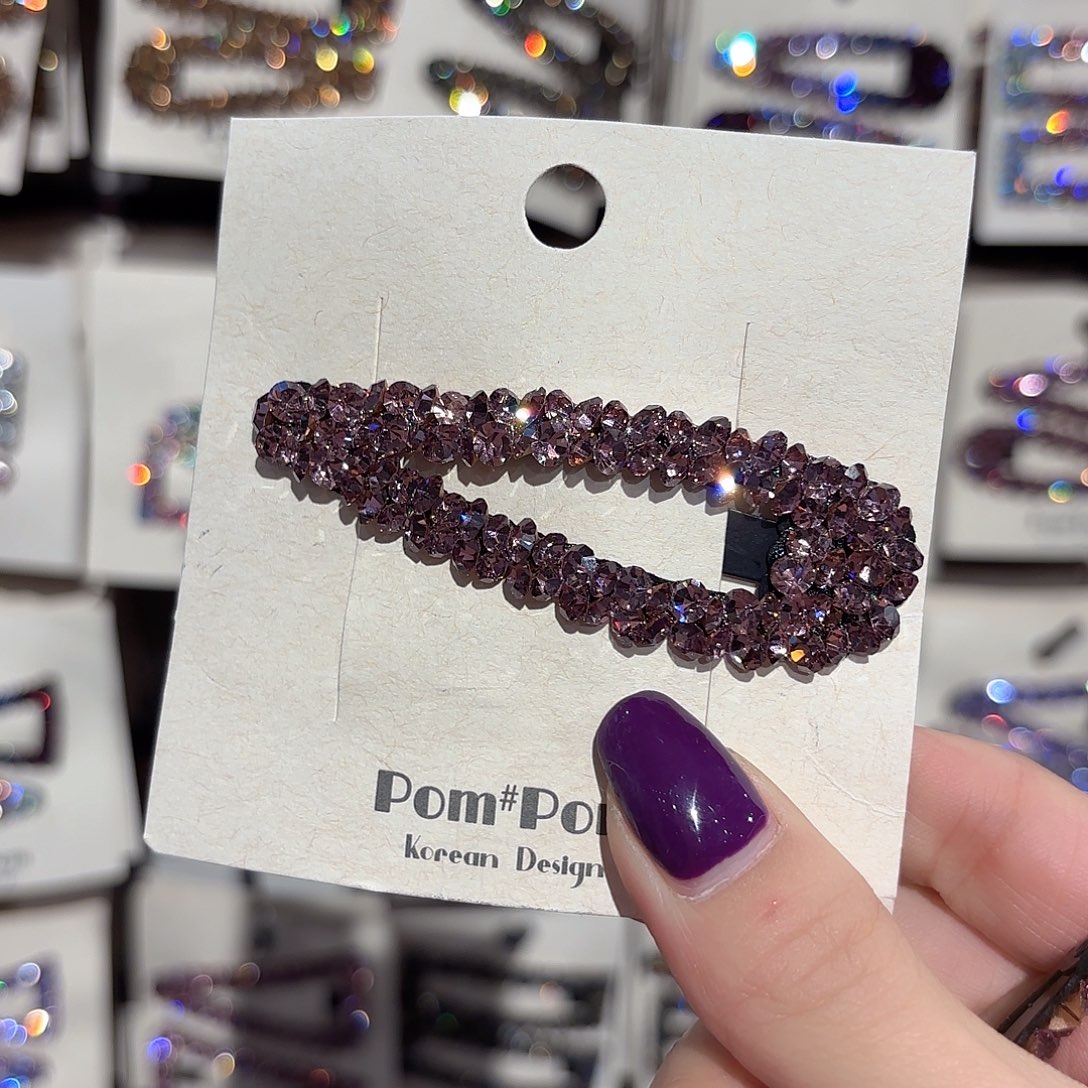 皮质铁合金粉紫色水滴拜拜一个