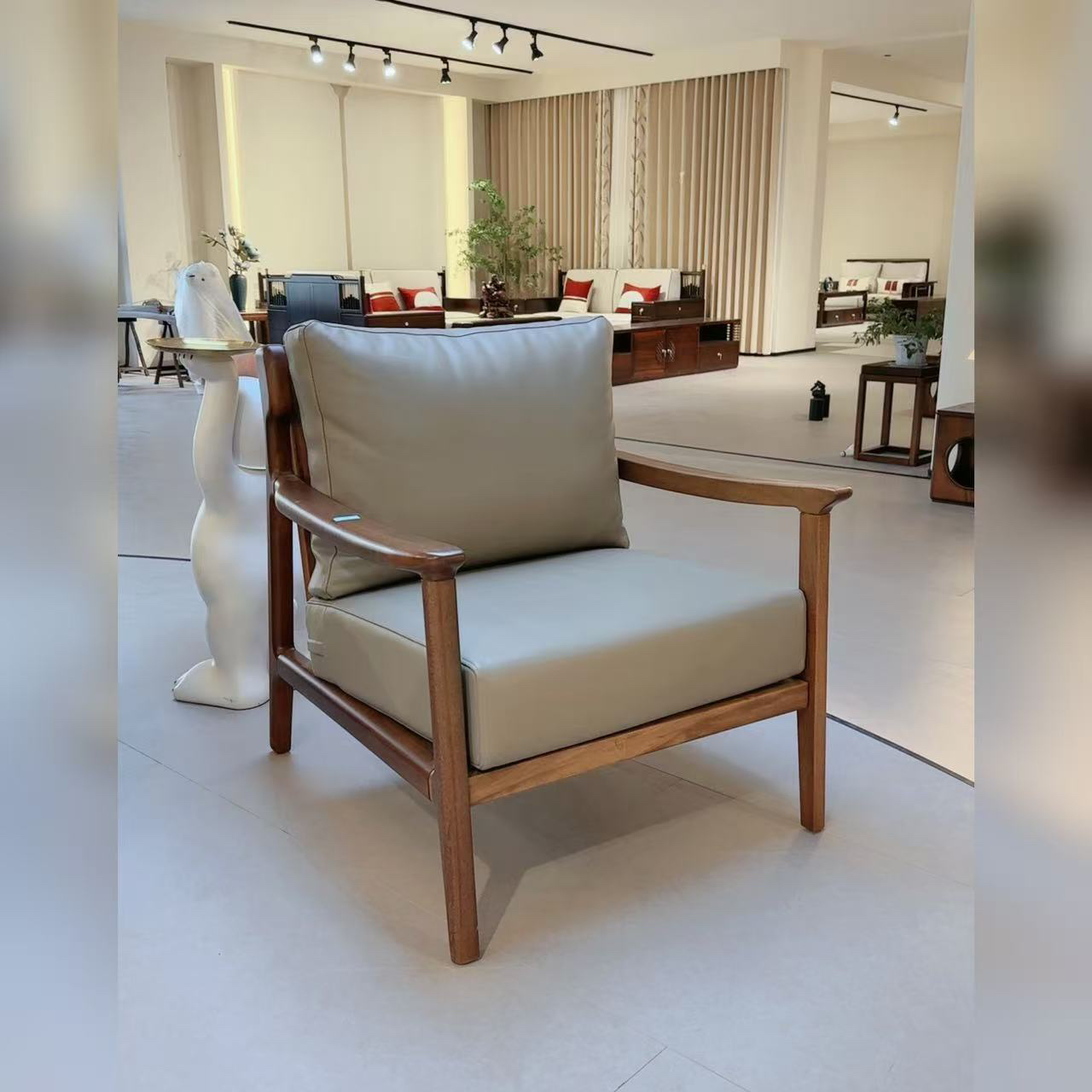 纯实木休闲椅 现代简约 休闲风