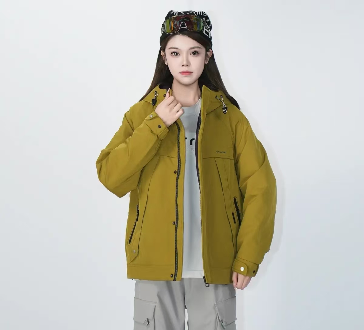 5868黄G-【剪标款】《寂静雪山》男女同款加厚外套