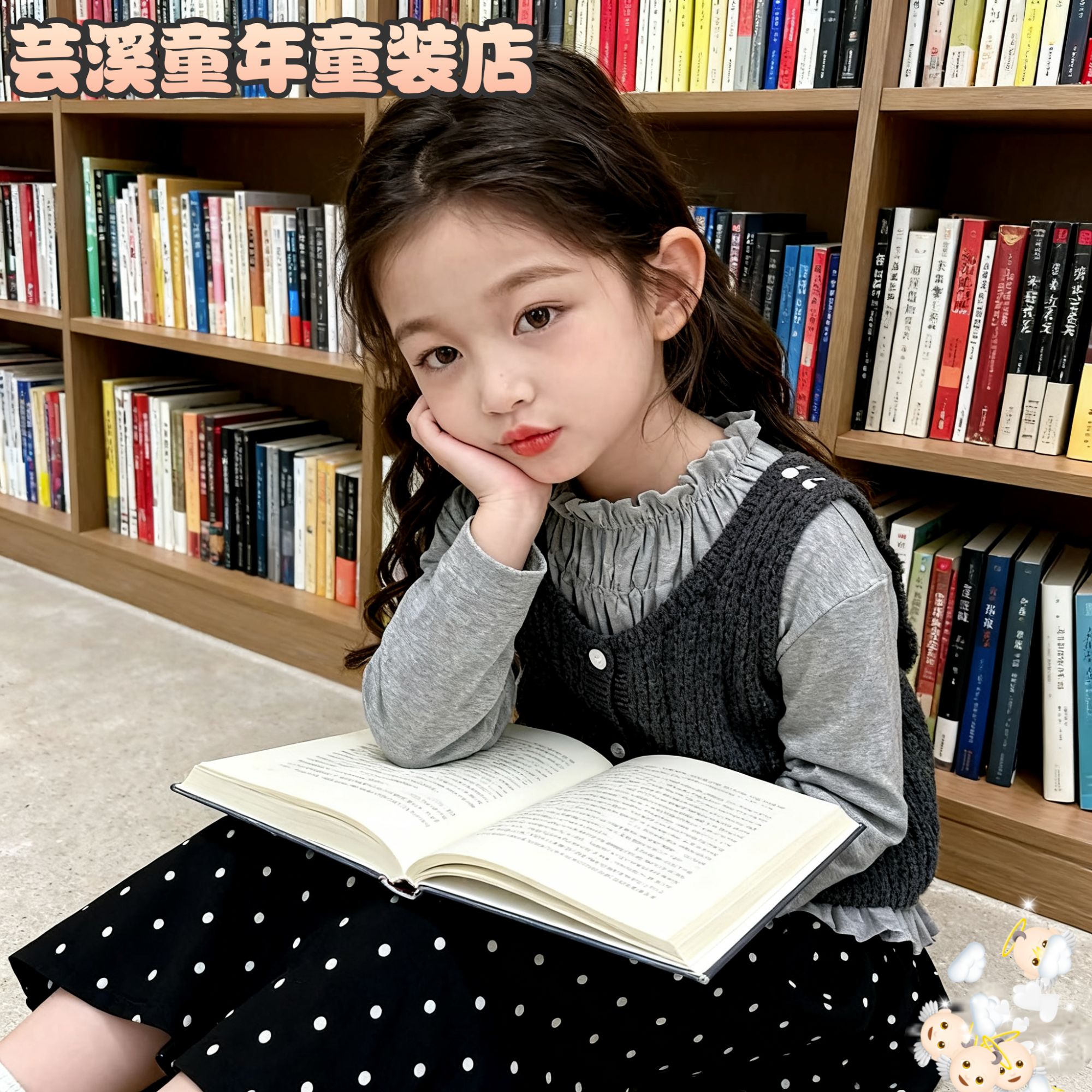 【默认微瑕 NO退NO换】男女童套装大童秋季毛衣时髦韩版风棉服秋冬