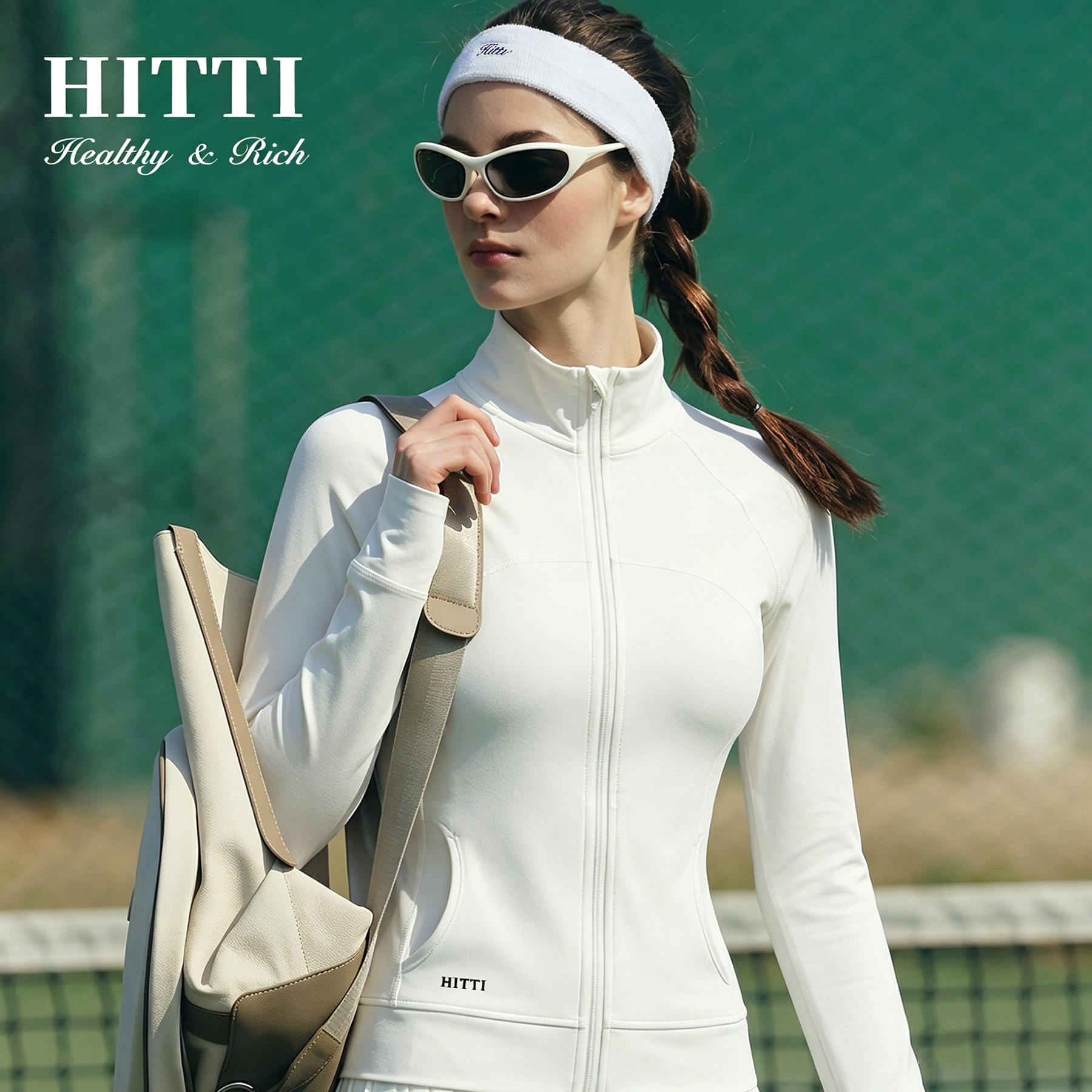 Hitti新款高弹运动防晒衣网球高尔夫户外修身显瘦百搭外套-48