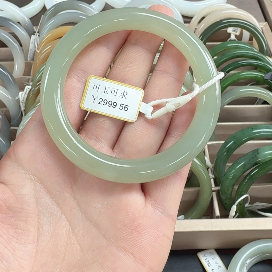 和田玉手镯未镶嵌H*