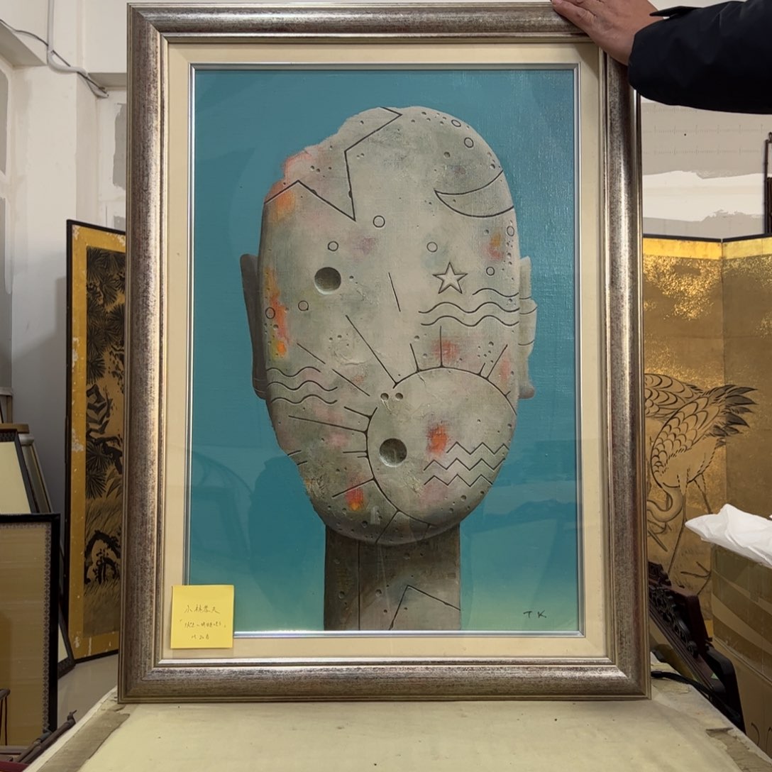 天***的绘画屏风框画茶空间设计