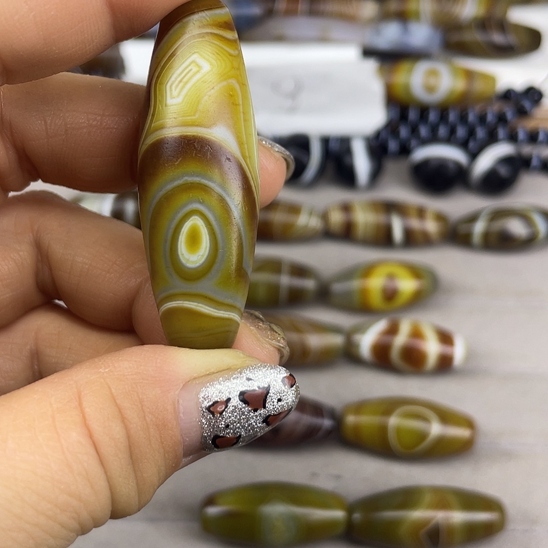 艺***安玛瑙/玉髓散珠缠丝玛瑙