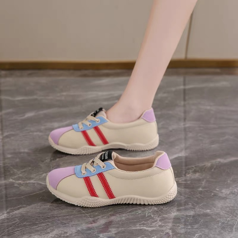 秋冬新款女生运动时尚百搭潮流皮面阿甘鞋休闲板鞋PH661