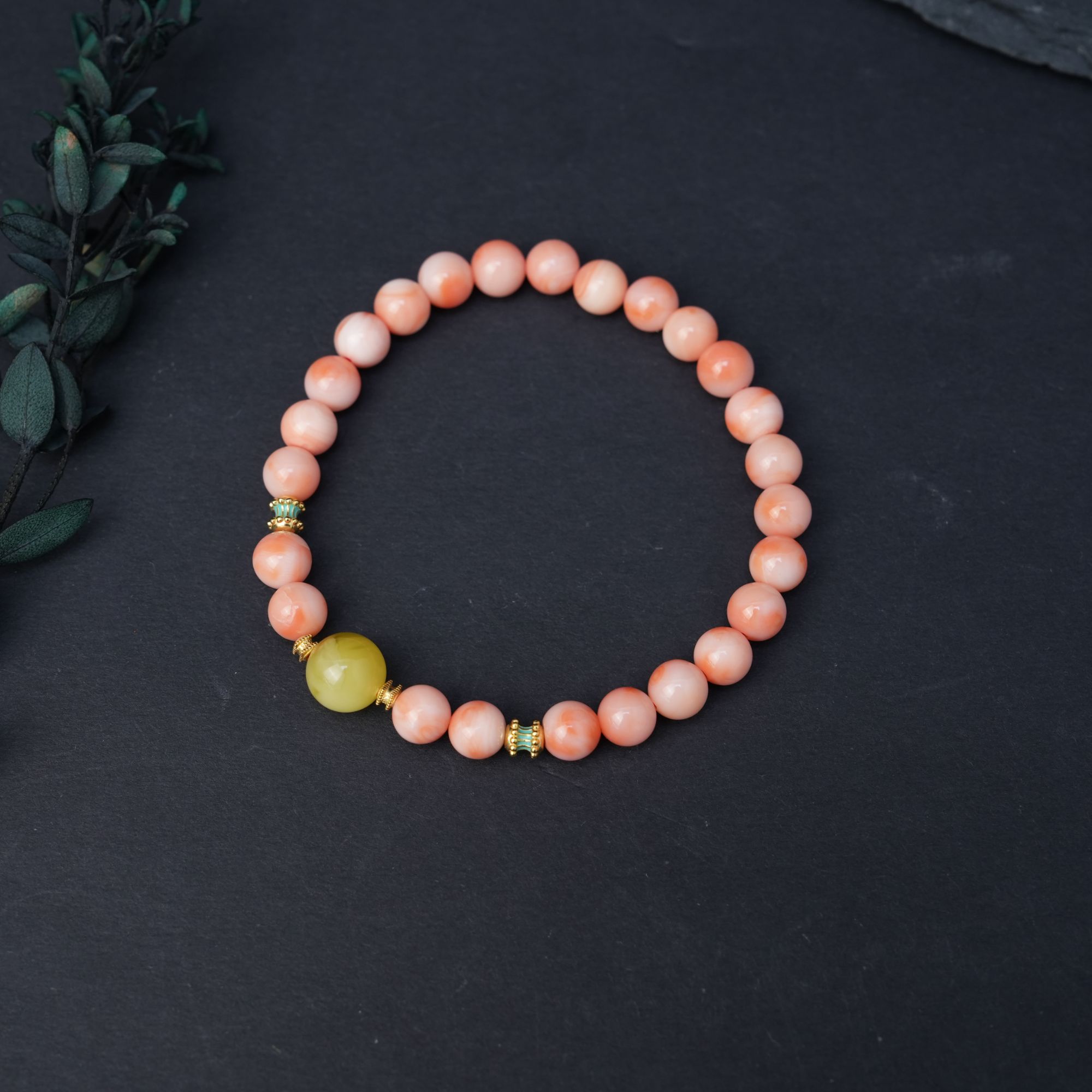 【小鱼专属】珊瑚手串-D4063TD-多样性发其一