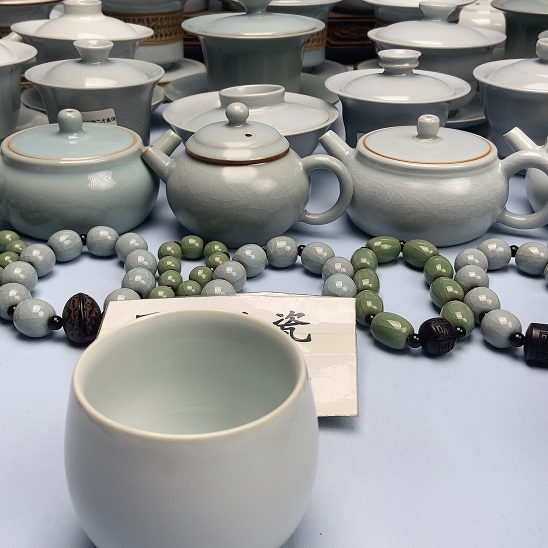 杯月白釉龙蛋杯原矿釉釉原产地