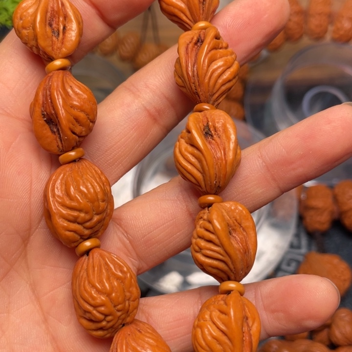 桃核手串龙纹桃核19
