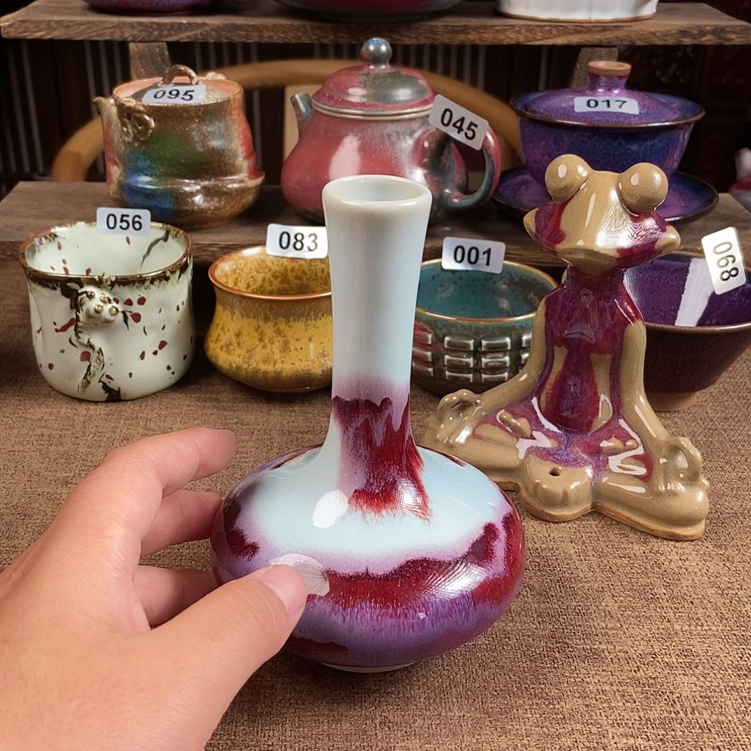 瓷片钧瓷茶壶茶具