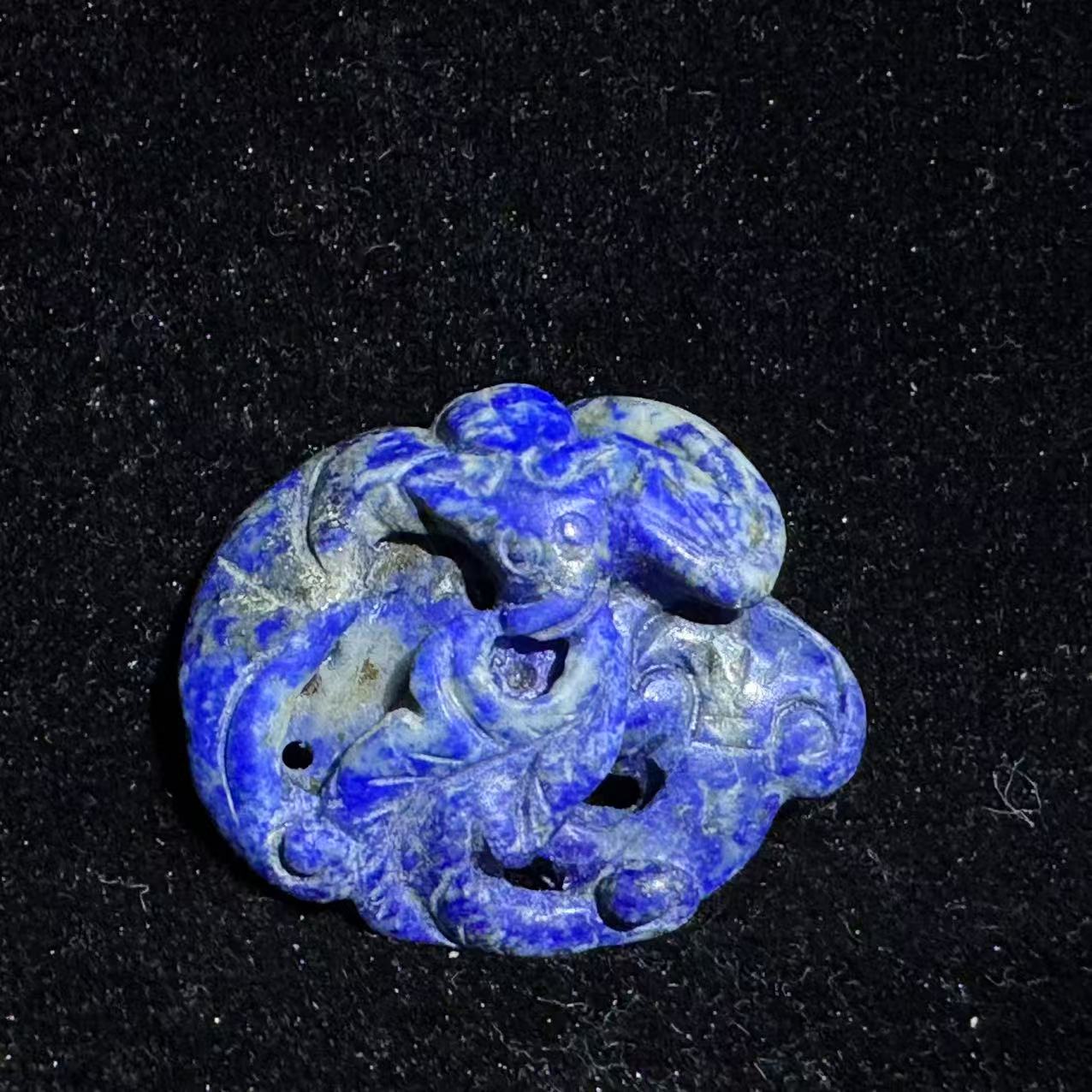 0115晚017青金石福在眼前吊坠