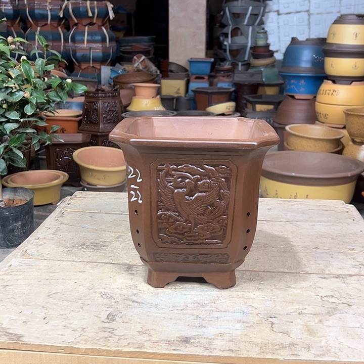 紫砂花盆紫砂花盆