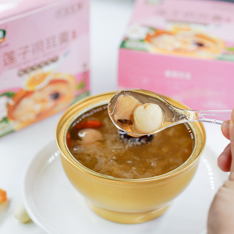 银耳羹红枣枸杞258g开盖即食早餐免煮银速食耳汤