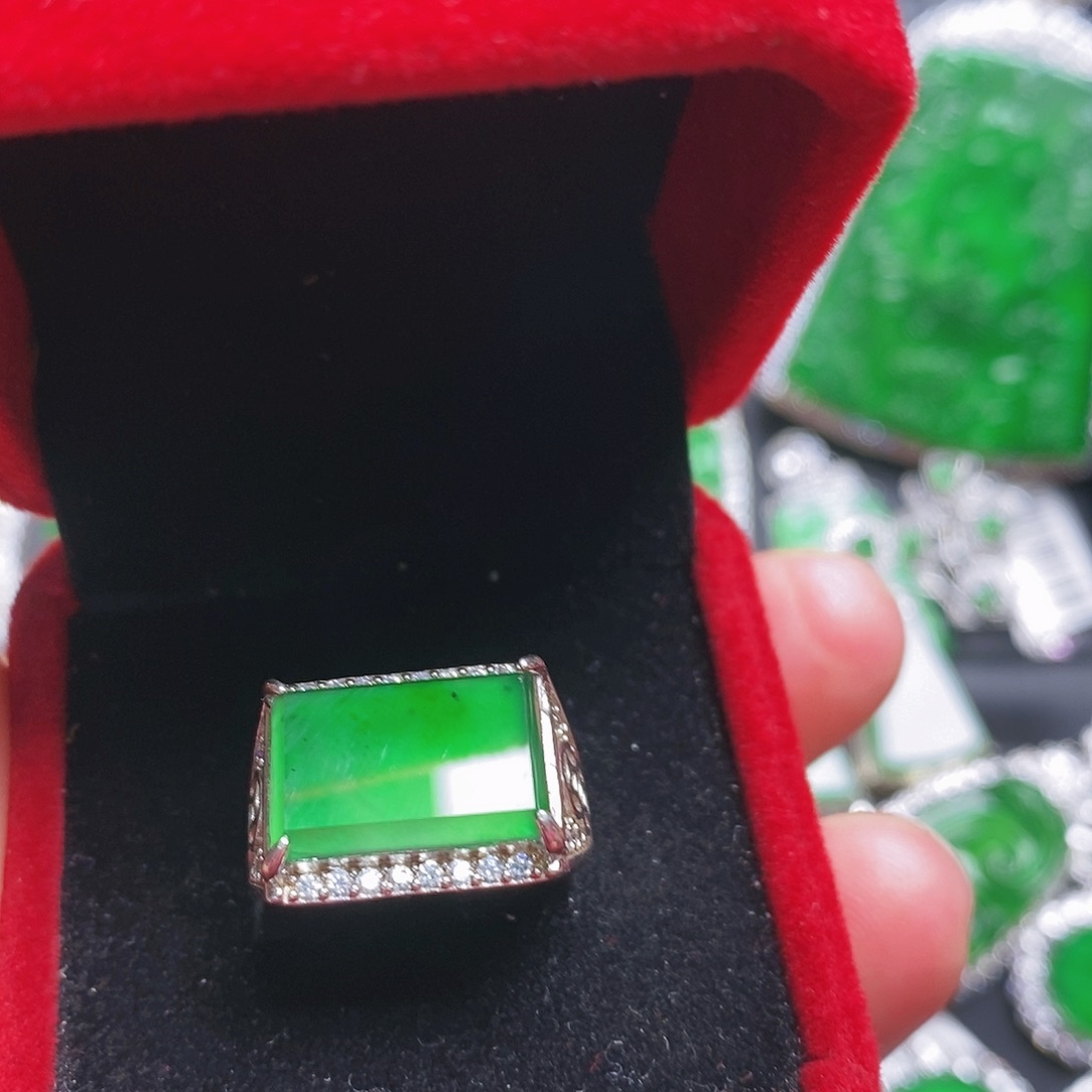 翡翠戒指未镶嵌戒指8