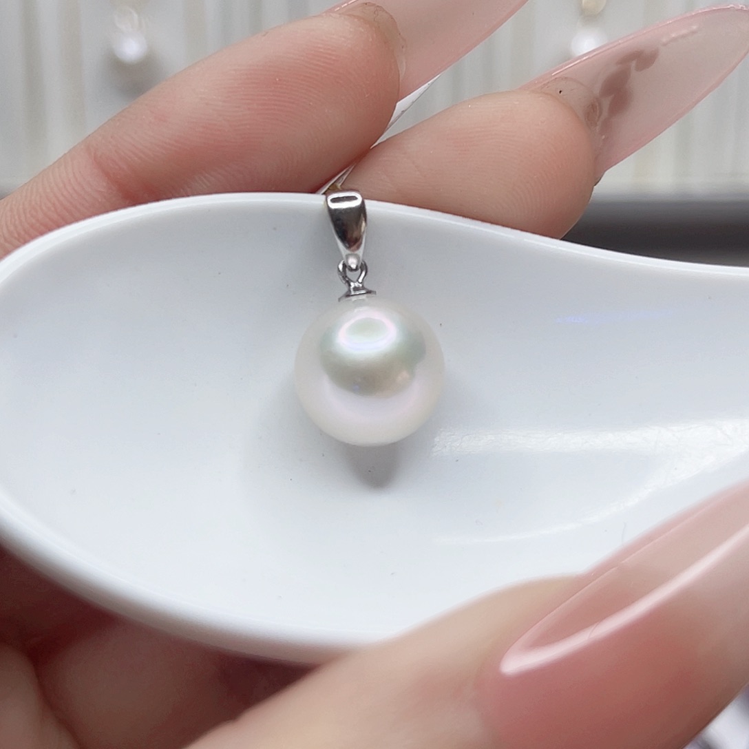 淡水珍珠颈饰银S925镶嵌