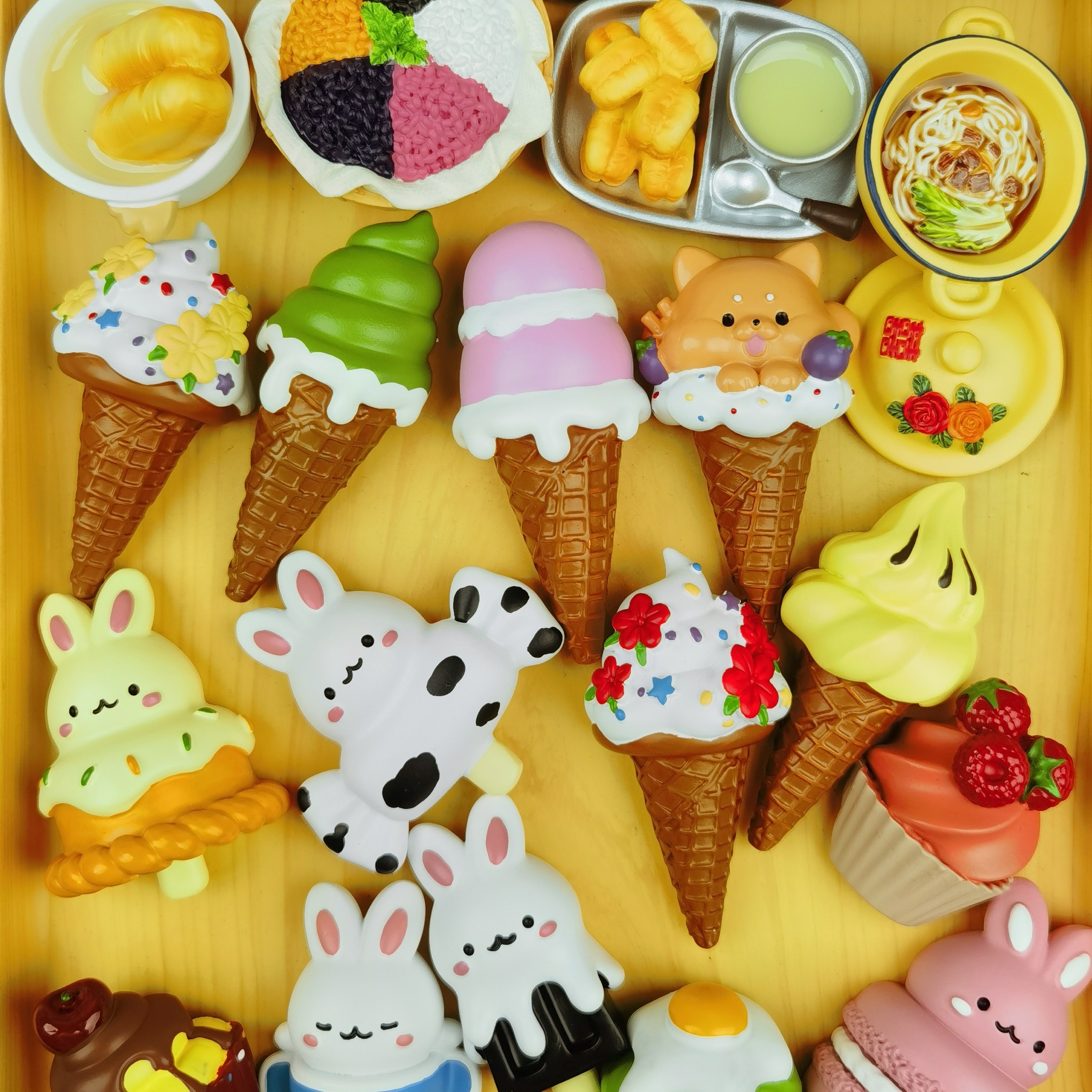 【直播代拆】许愿对对碰食玩冰箱贴美食树脂3D立体仿真磁吸拆完不退
