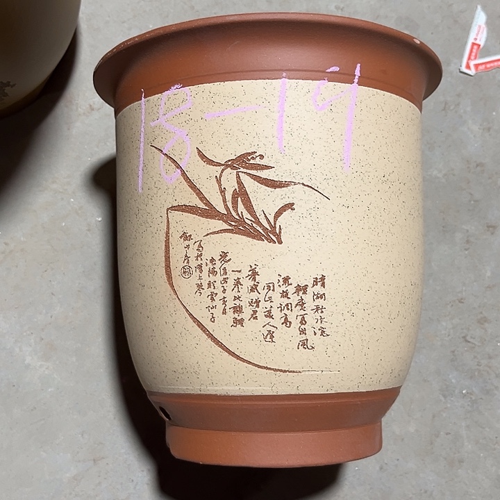 紫砂花盆宜兴紫砂兰花盆质量不错