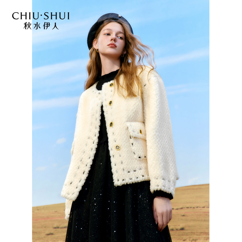 人造皮草 【许半夏专属】秋水伊人时尚外套623410A160037
