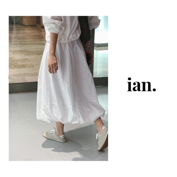 【ian】小花苞 高级感简约百搭显瘦花苞半身裙