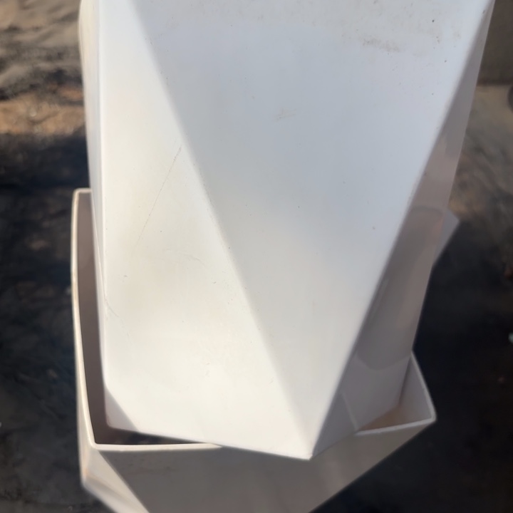 遗***〕18公分八角盆1个白色