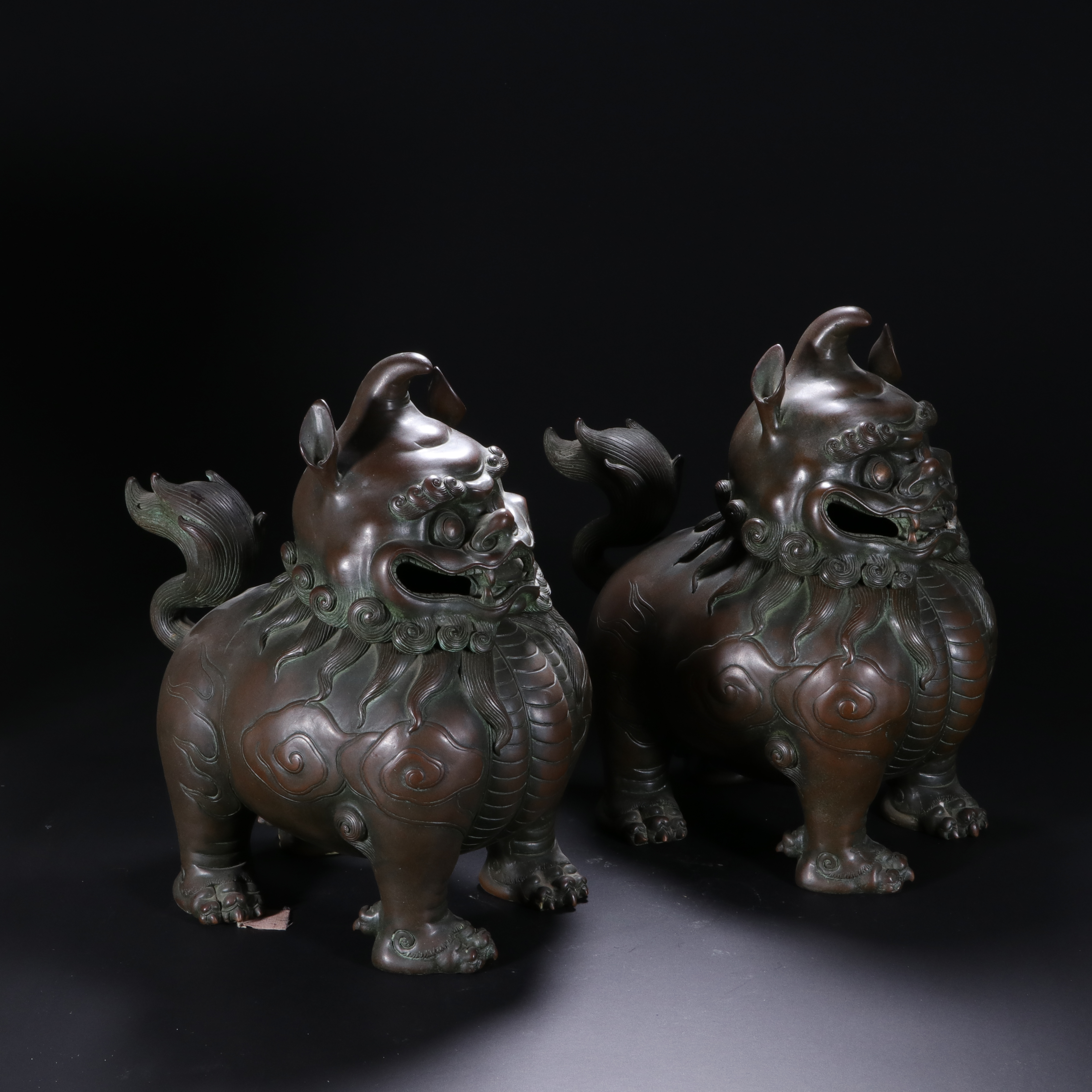 【程田文物】铜香薰一对-251118X-11