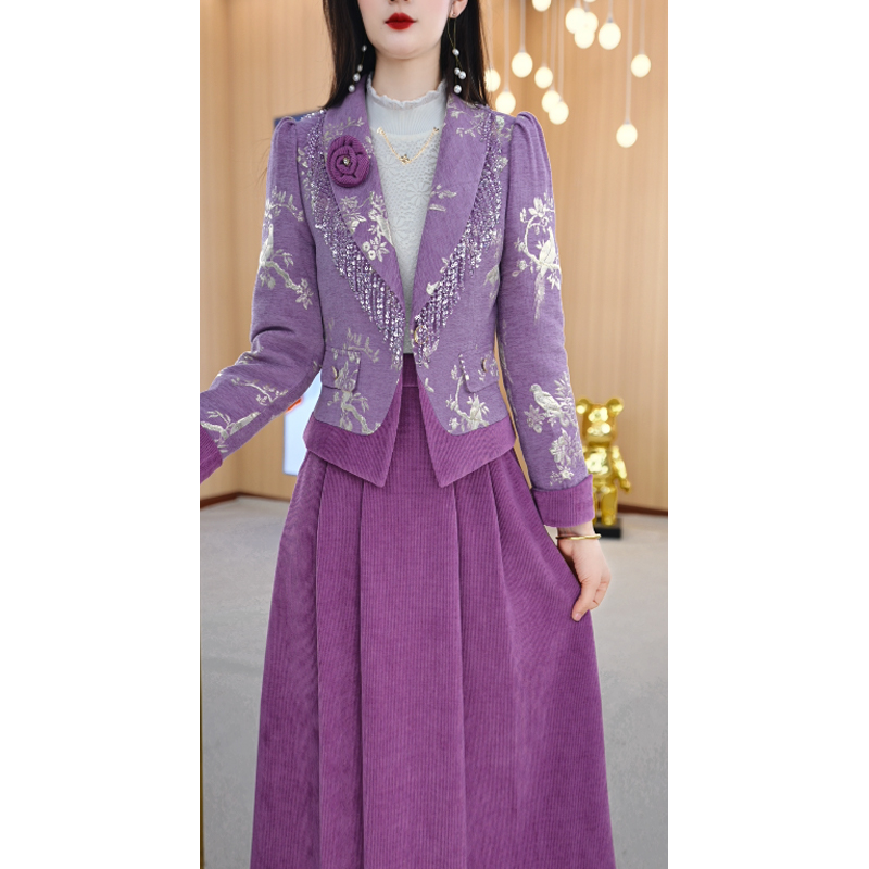 【两件套】春季设计感气质简约显瘦两件套优雅套裙M-4XL