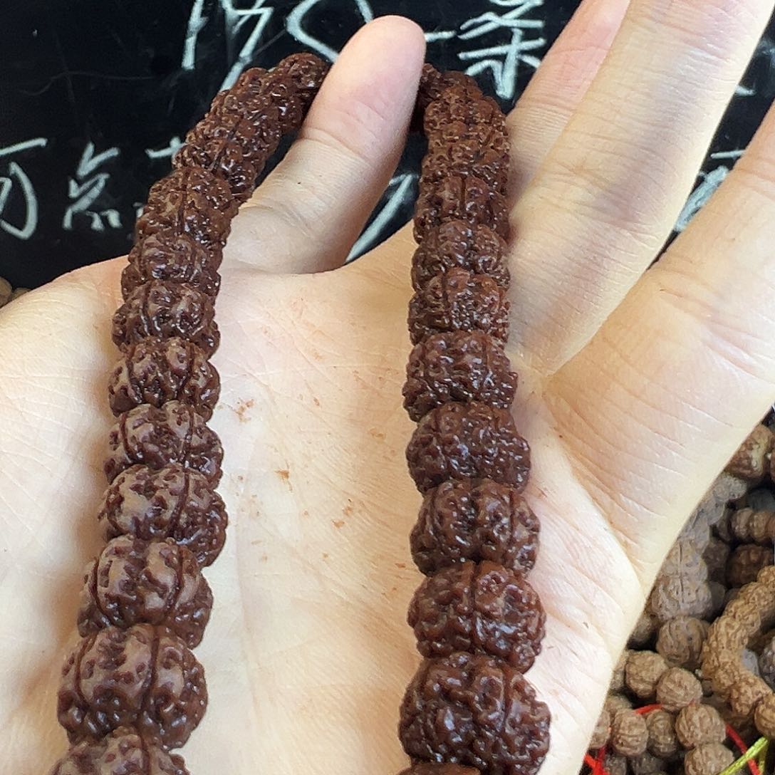 朝***季金刚菩提吊坠凹底梅花12m精品头挑