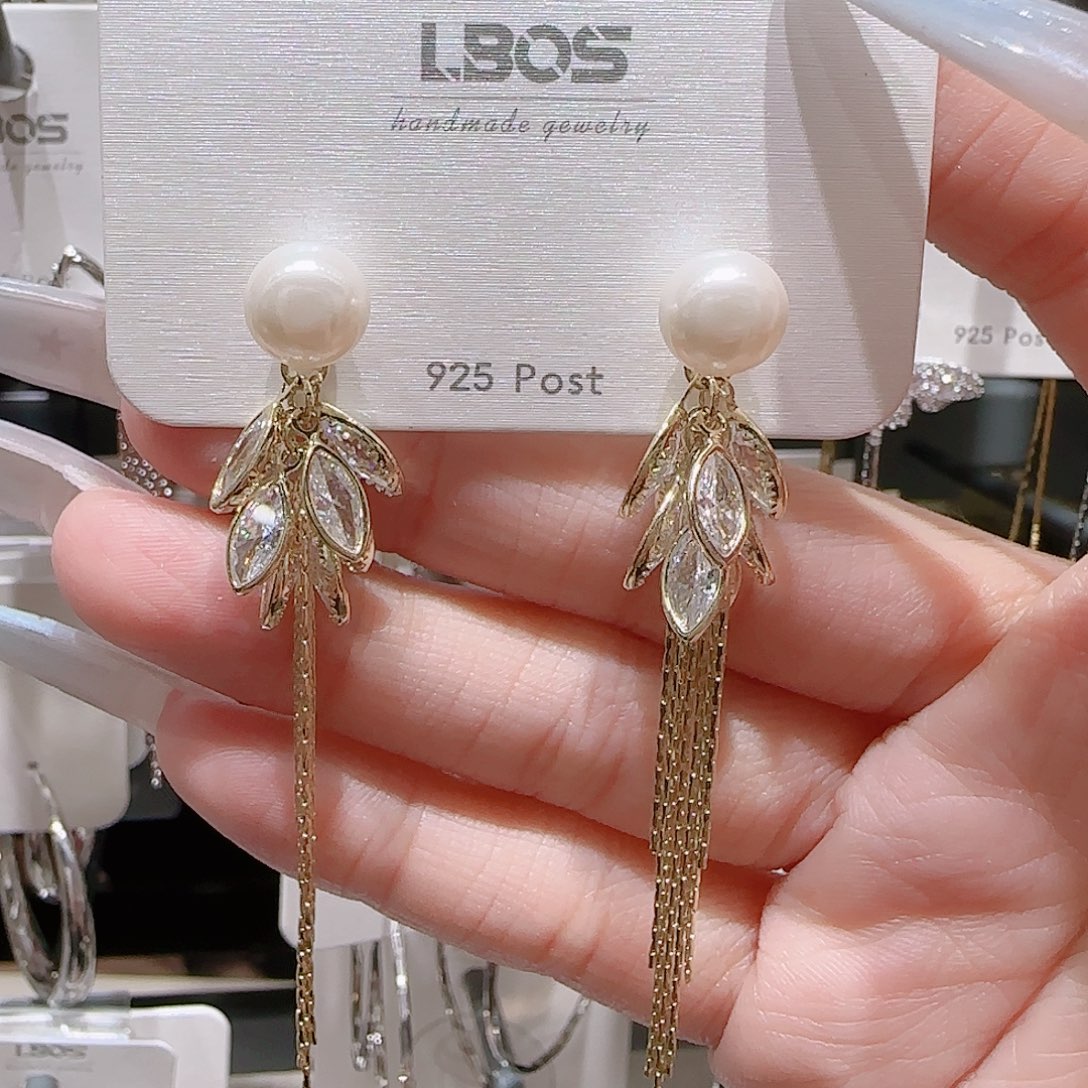 铜合金925银锆石耳环