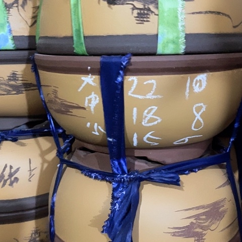 紫砂花盆小碗盆三个