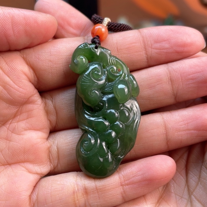 和田玉吊坠(不含链)未镶嵌