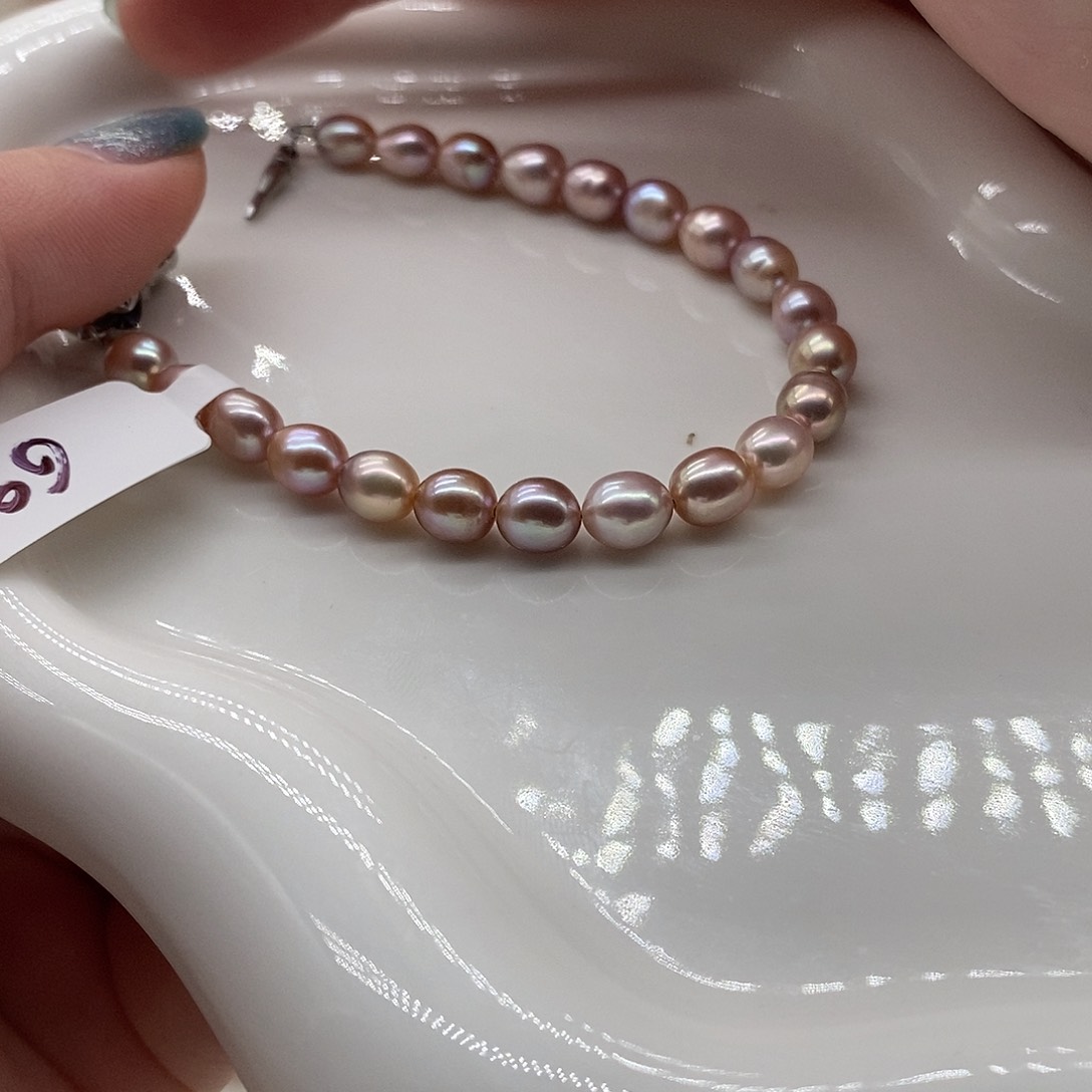 淡水珍珠银S925镶嵌颈饰