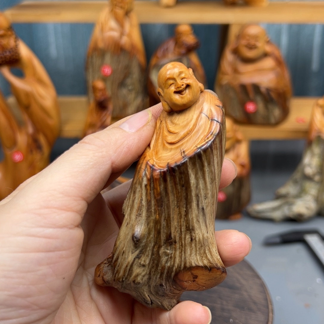 柏木崖柏木摆件手把件，22