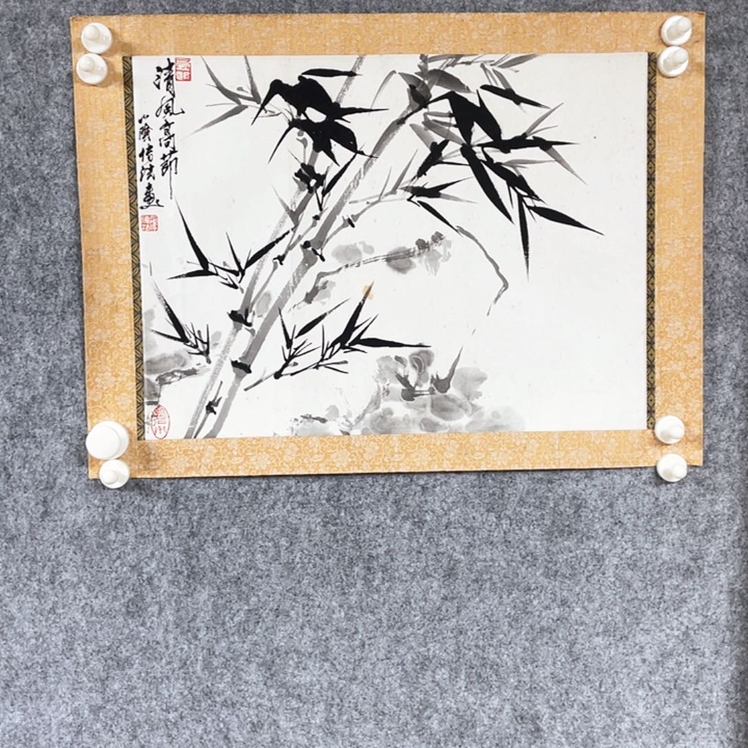 国画清风高节书画作品