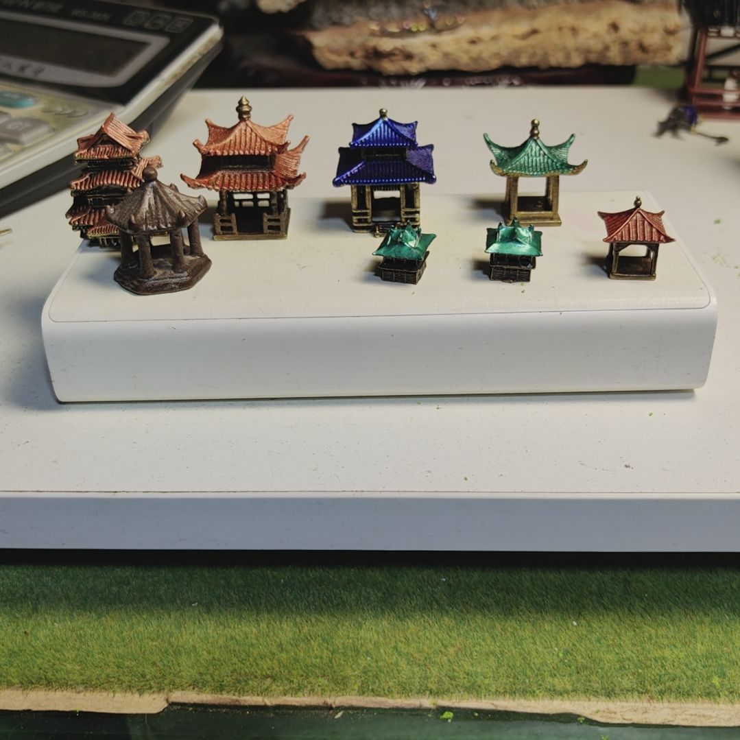 王***蕃铜盆景假山摆件造景摆件