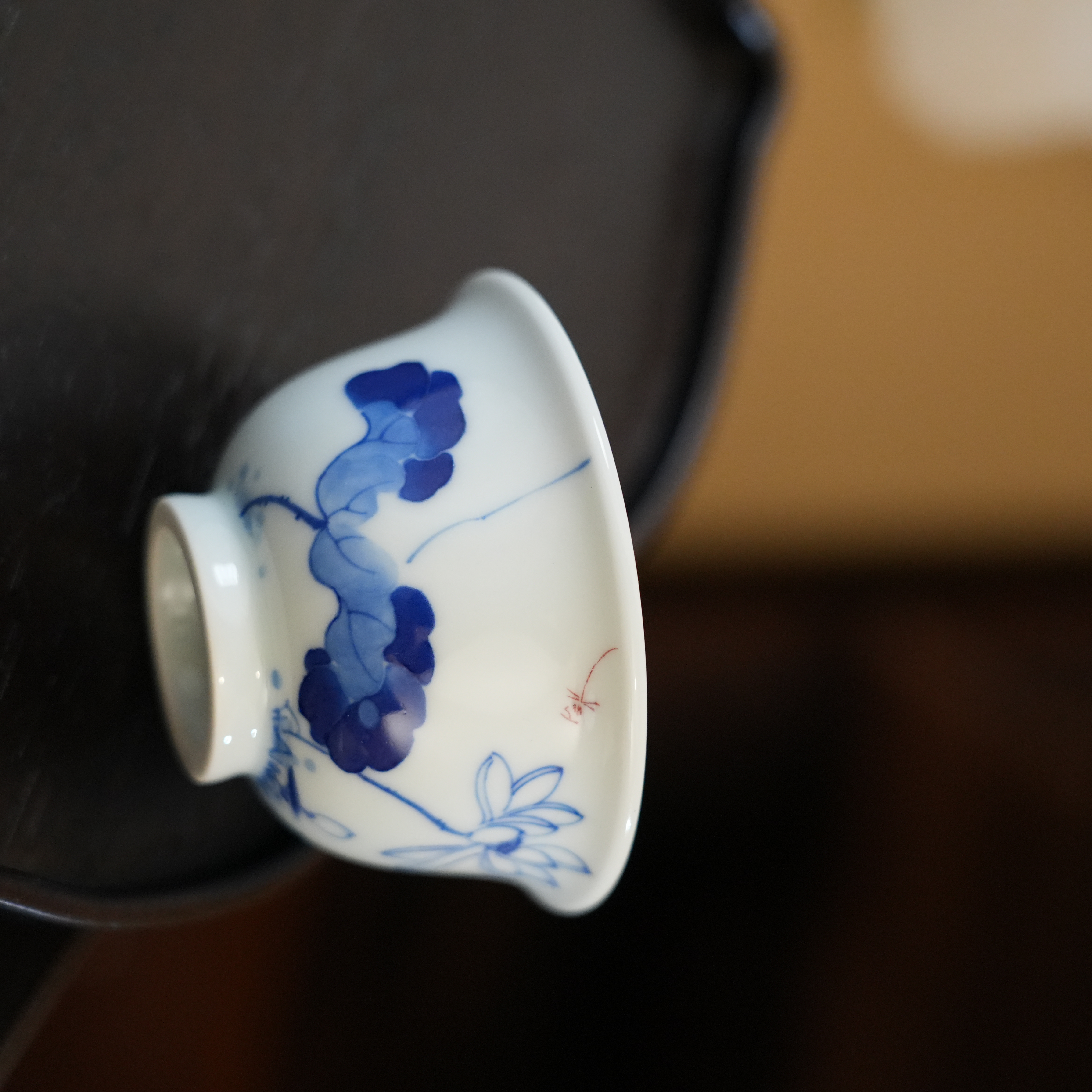 【雲梦】月造见物-荷花小压手杯