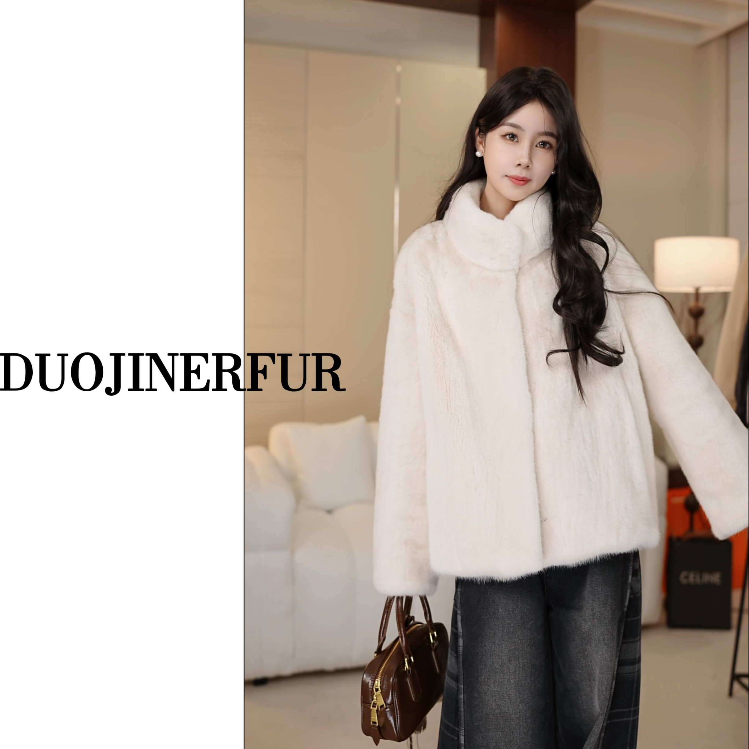 [DUO JIN] 木白 2025 芬兰超皇冠短二立领短款外套