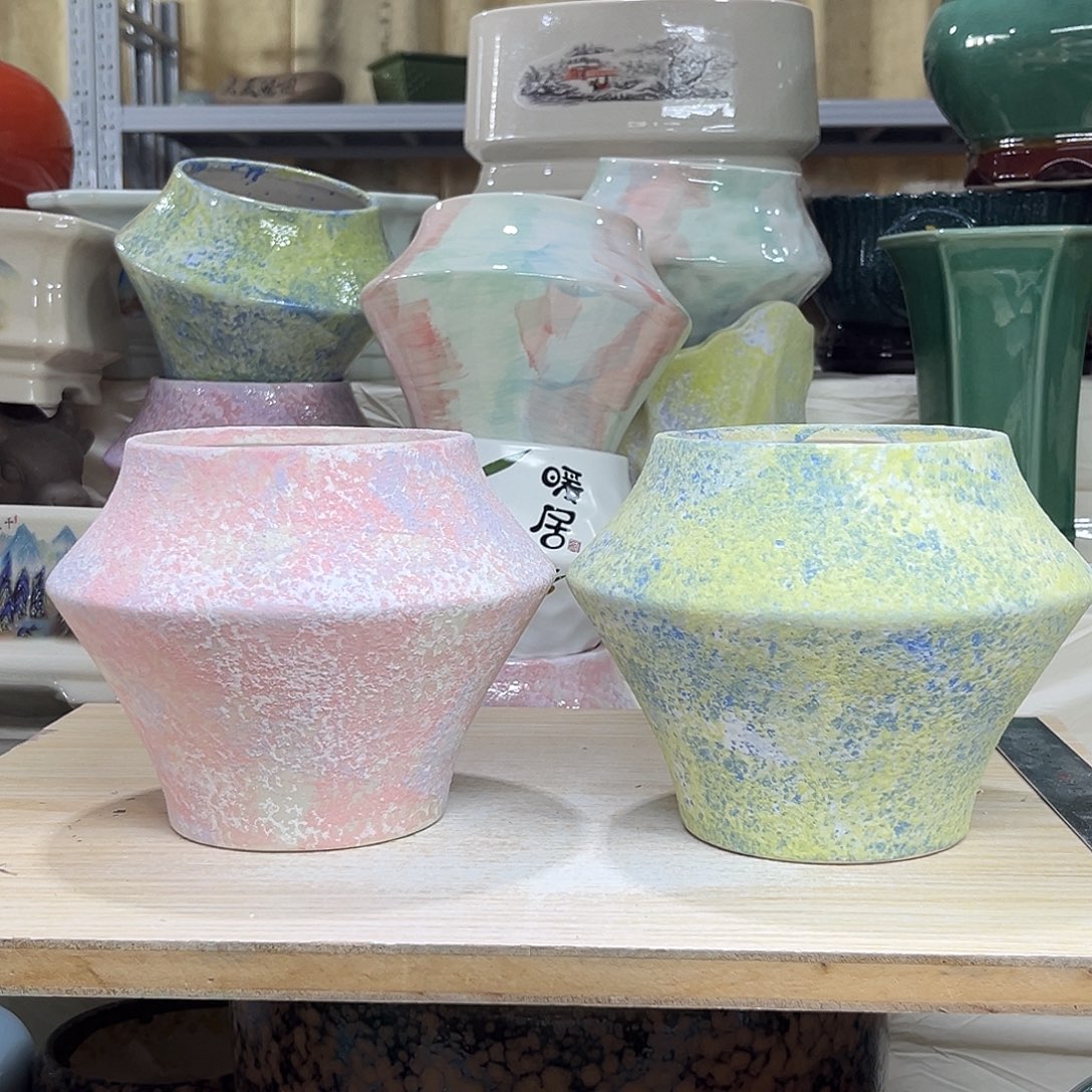 陶瓷绿植多肉微瑕花盆外口径：11*13