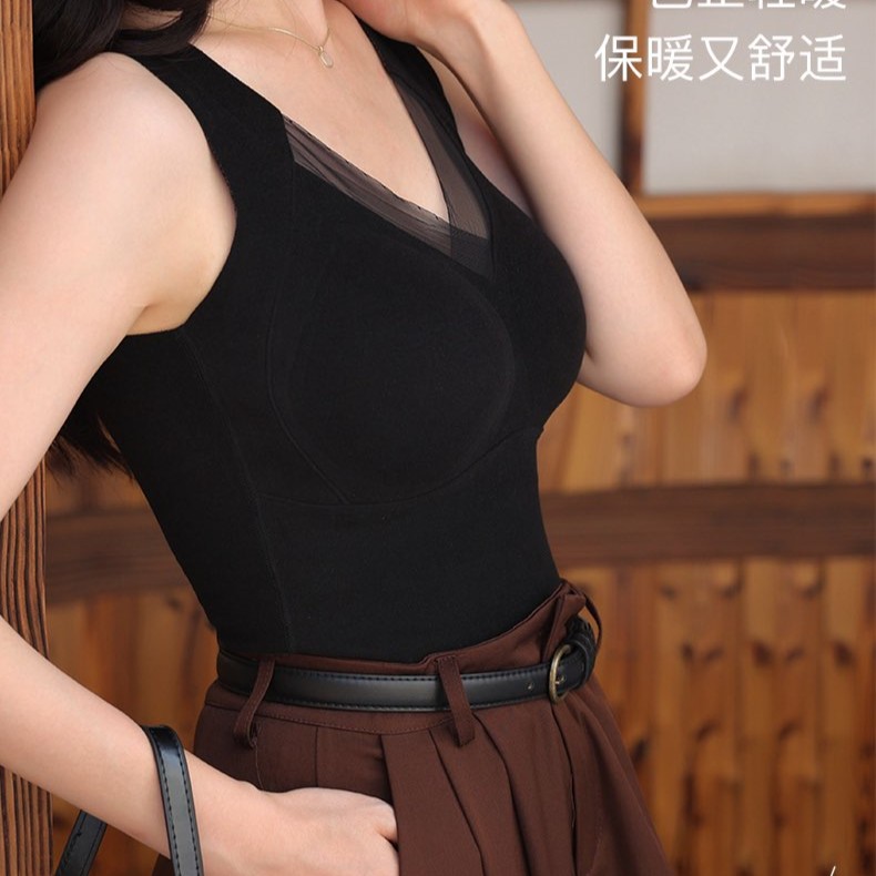 慵懒出街围美背背心