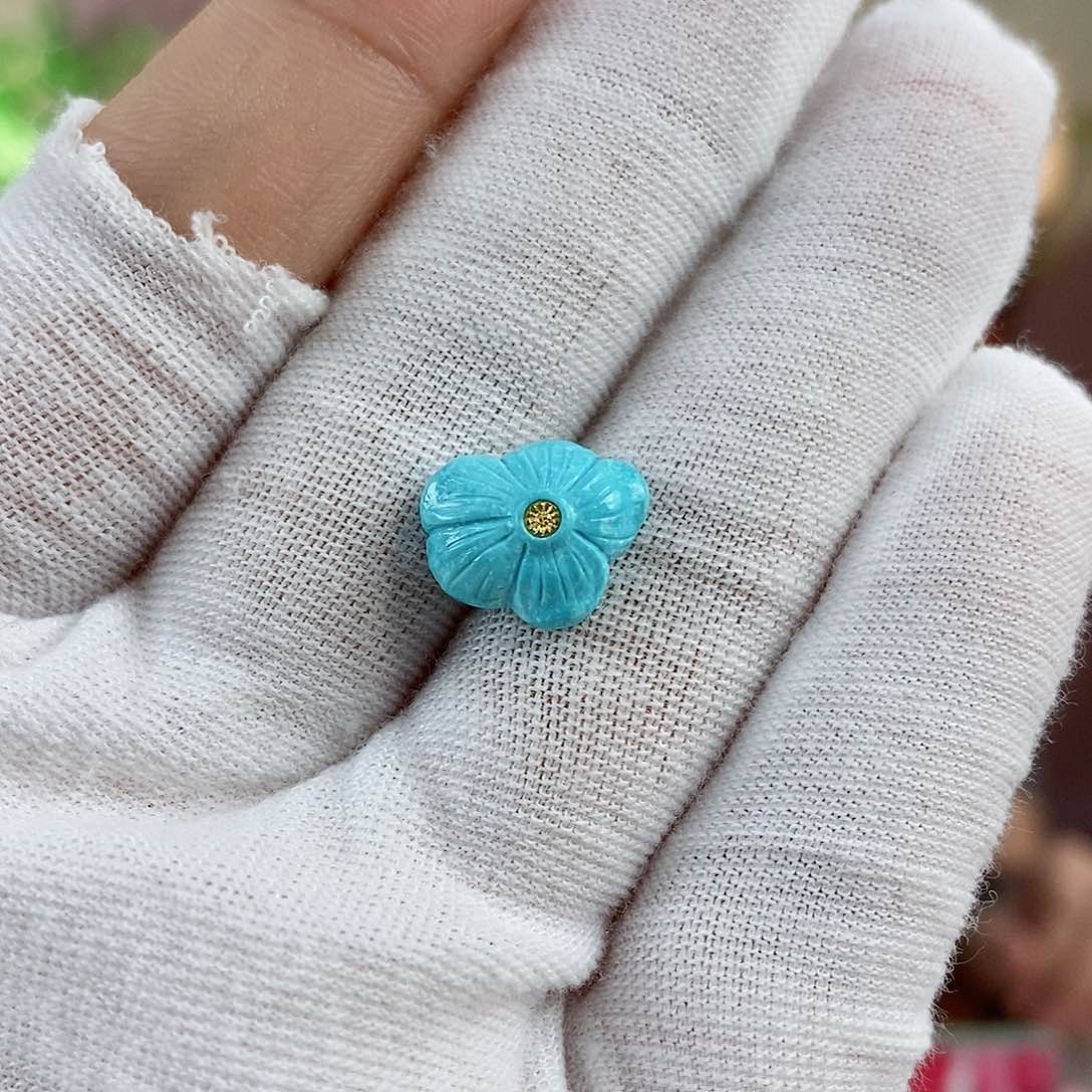 绿松石珠宝奇石未镶嵌