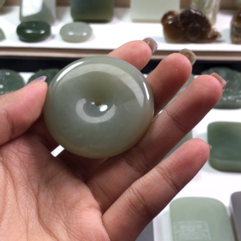 和田玉未镶嵌颈饰岁***⒎