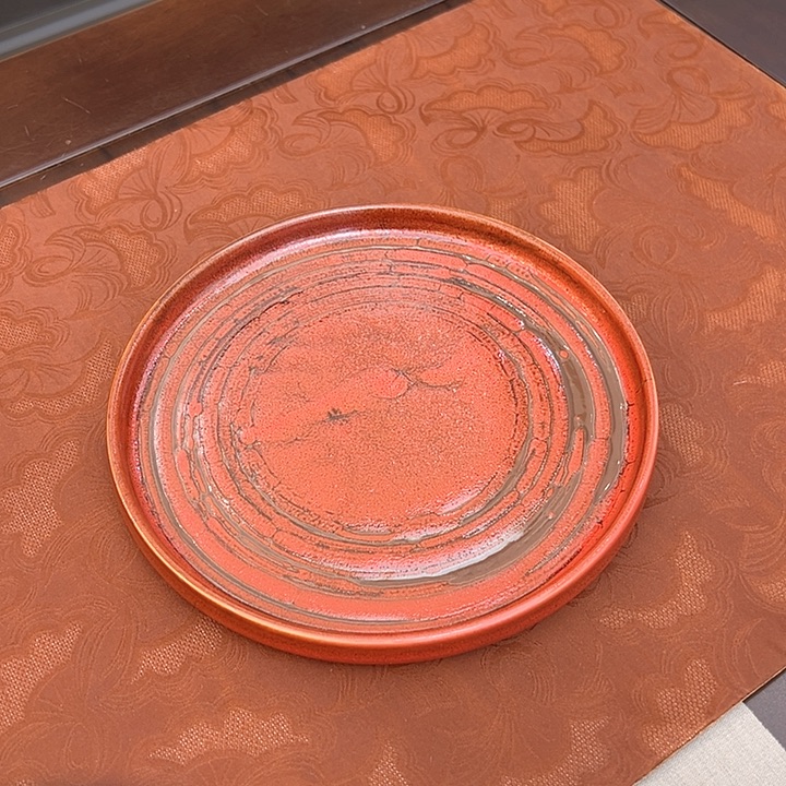 潮州陶 壶承19.5cm直径