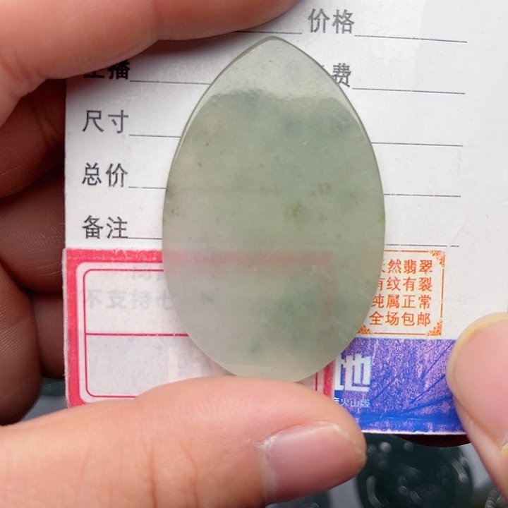 翡翠颈饰未镶嵌水滴