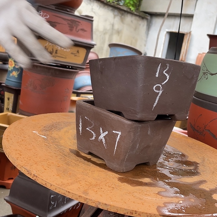 13+13四方花盆紫砂花盆紫砂花盆