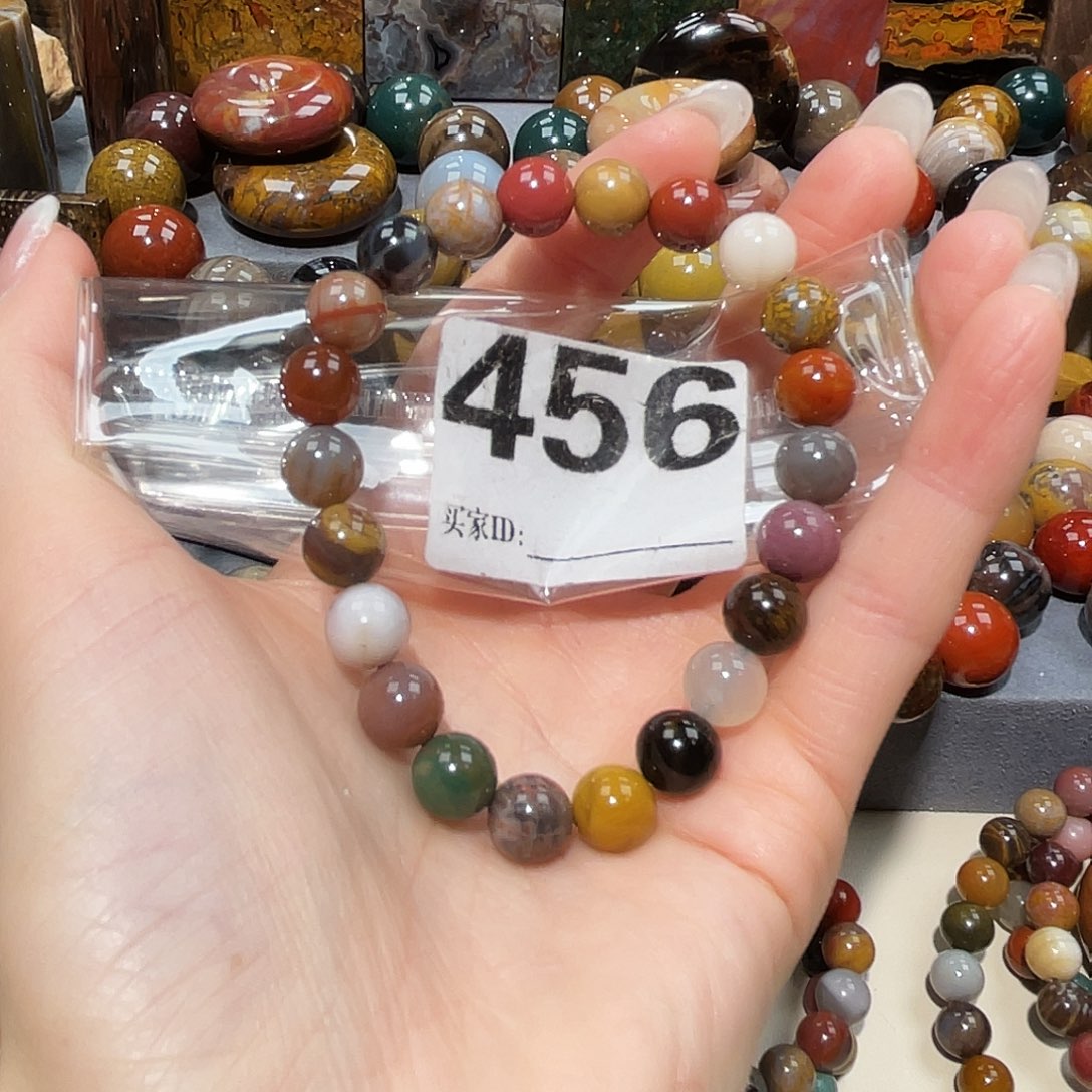 硅化玉未镶嵌天然北票硅化玉手串8.9