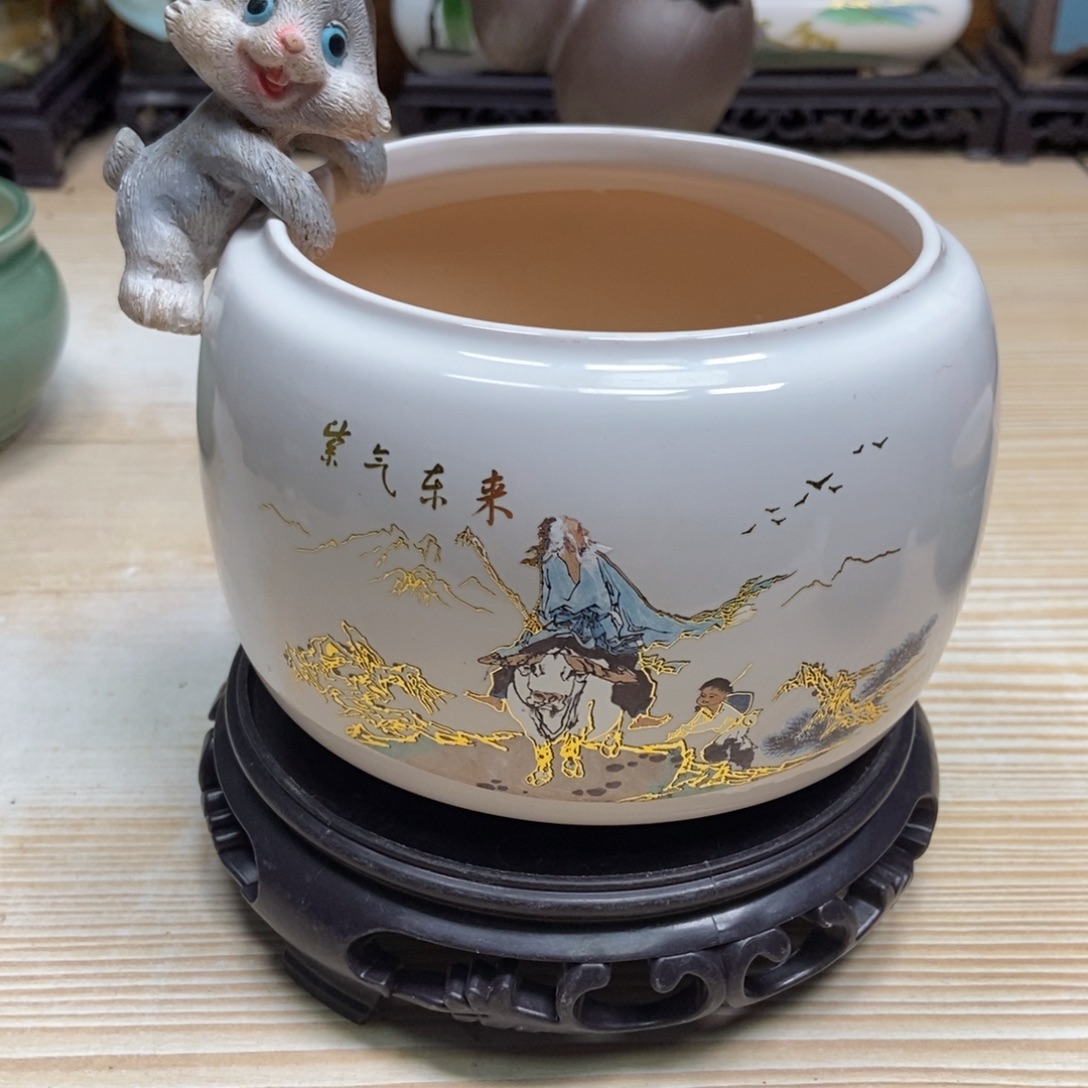 瓷片陶瓷花盆陶瓷艺术