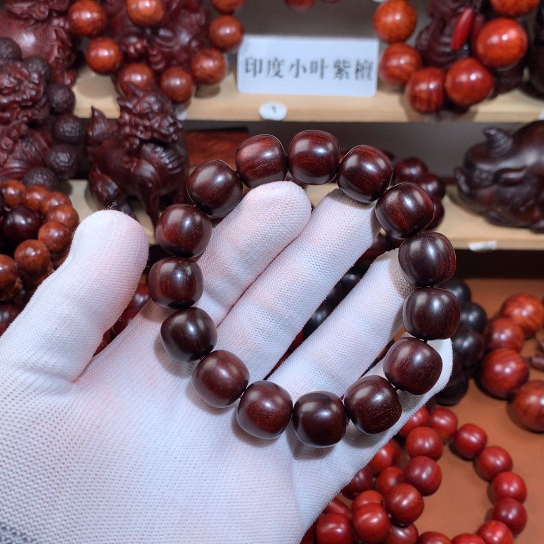 染料紫檀（血檀）1516-老型珠紫檀底老料-高油密