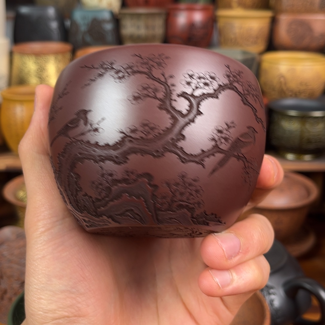 茶杯紫砂宜兴原矿紫砂杯茶具