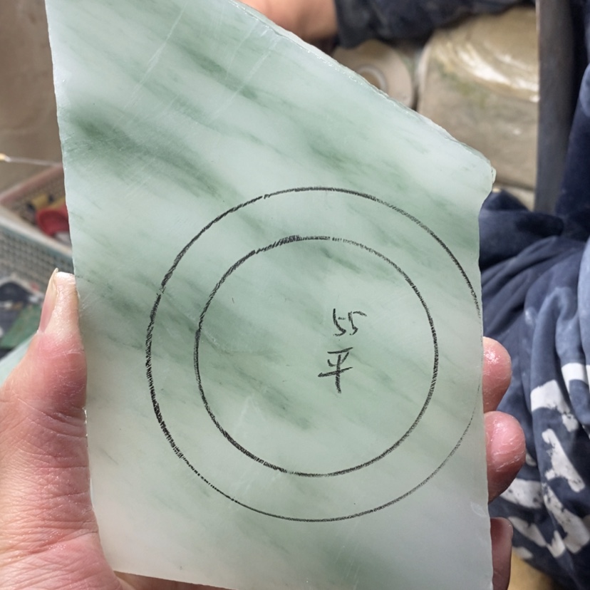 【闪购商品】石英质玉（天山翠）手镯未镶嵌随*定制手镯