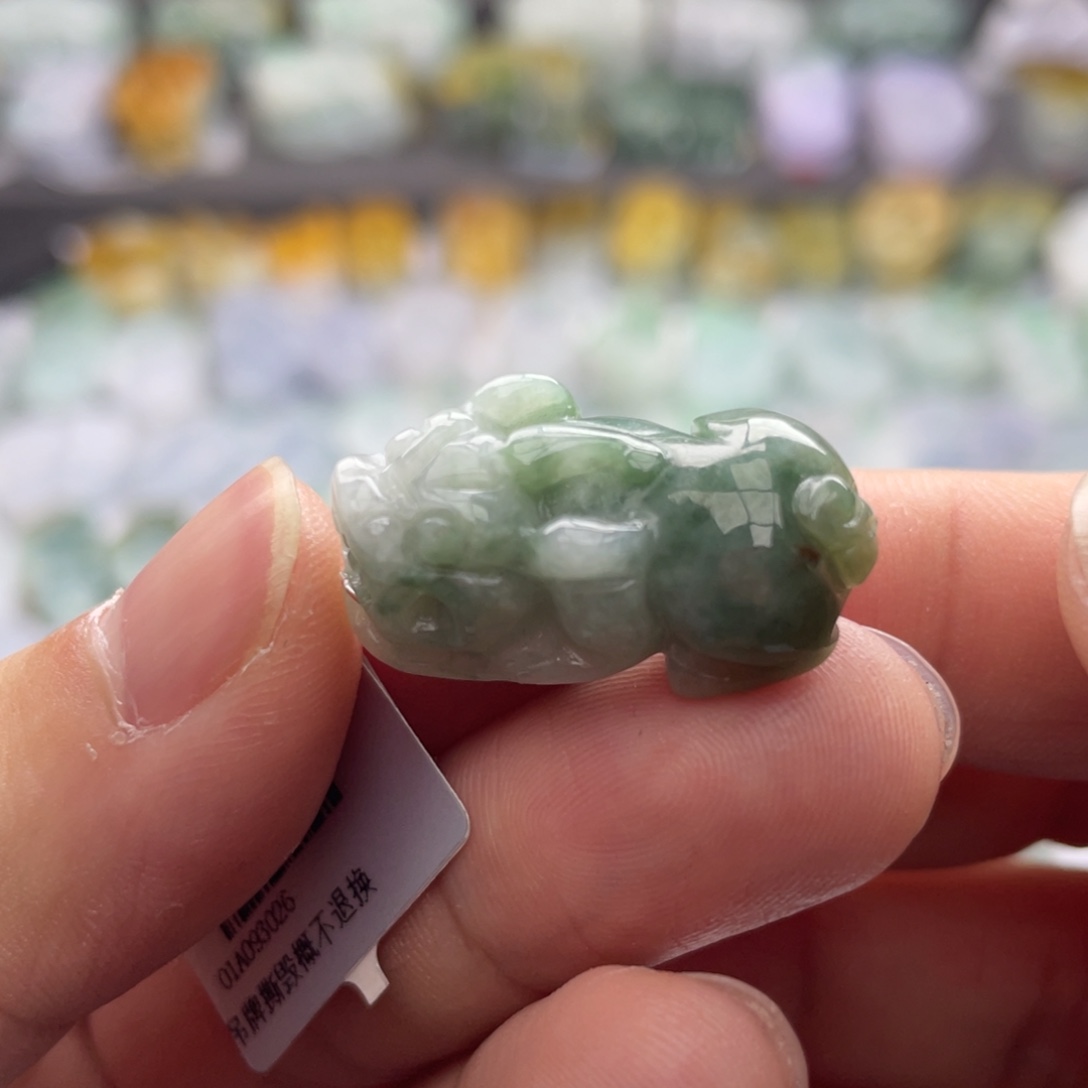 翡翠颈饰未镶嵌貔貅