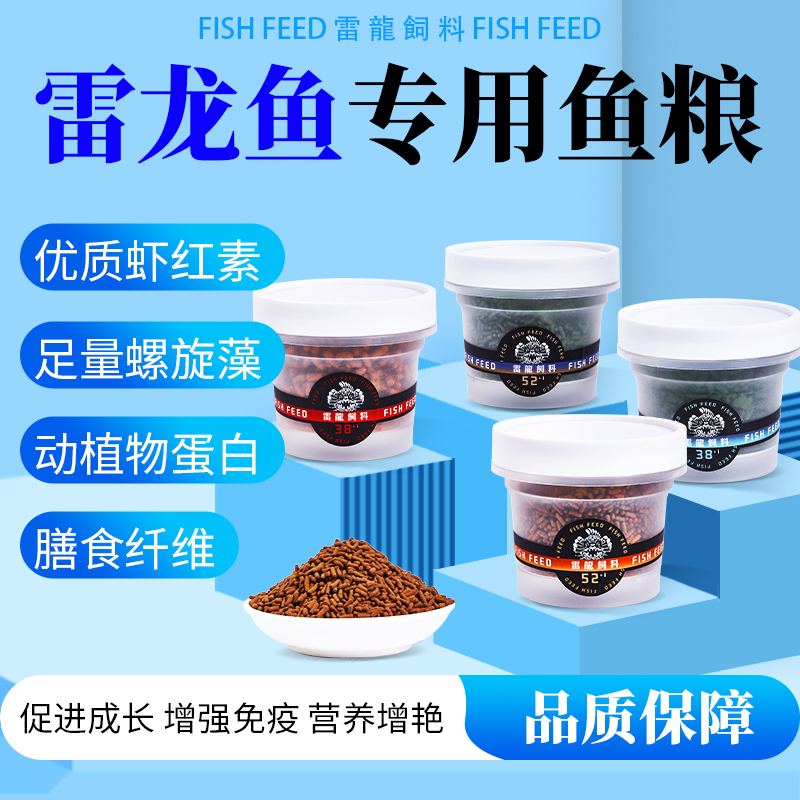 雷龙鱼科技发色涨帆雷龙鱼饲料饲料