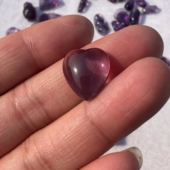 紫晶颈饰未镶嵌吊坠